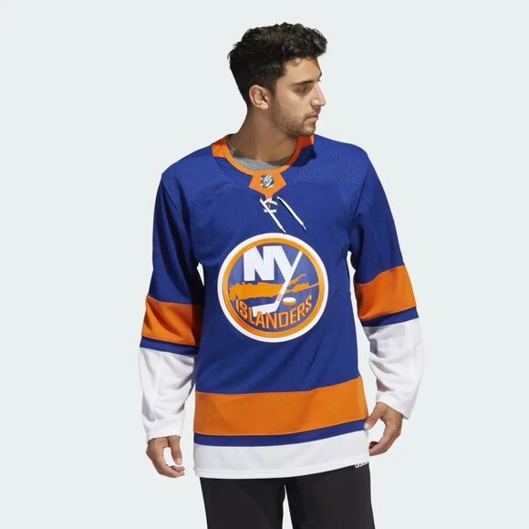 Adidas NHL New York Islanders Authentic Home Hockey Jersey GT5618 Mens $180 - Picture 9 of 11